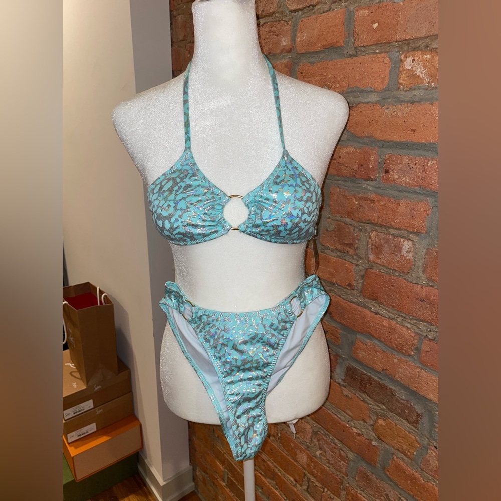 Cheetah iridescent bikini